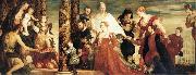 Paolo  Veronese The Madonna of the house of Coccina Sweden oil painting artist
